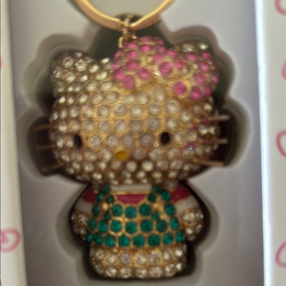 Hello Kitty Rhinestone Bag charm /Keychain - Picture 8 of 8